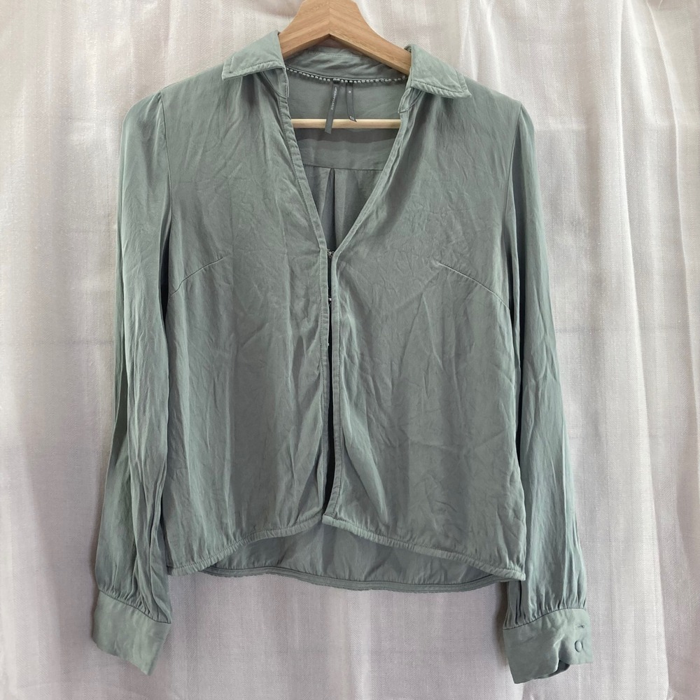Anthropologie Women's XS Button Down Shirt, Collared Long Sleeve Blouse